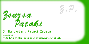 zsuzsa pataki business card